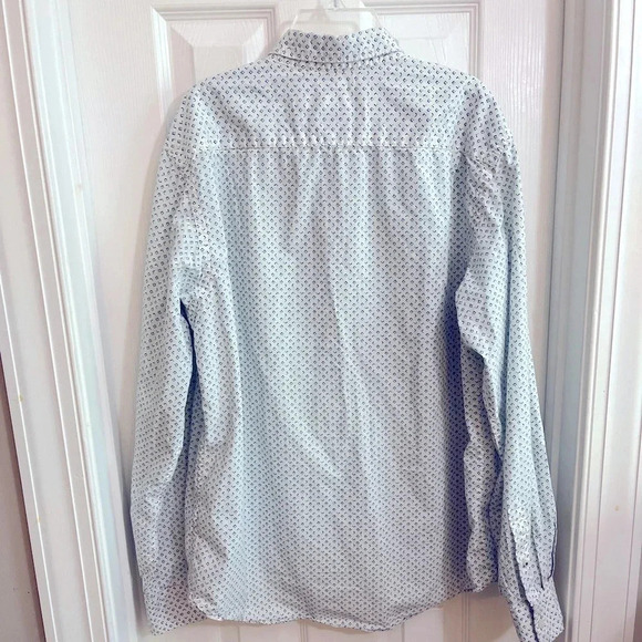Old Navy Long Sleeve Cotton Button Down‎ Shirt Regular Fit Mens Large Light Blue - Picture 3 of 7